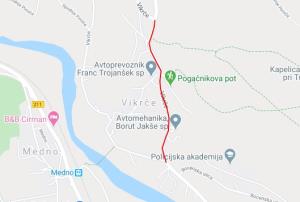 Vikrče - Tacen (trasa)